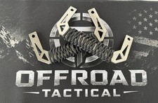 Offroad Tactical - Billet Grab Handle (Pair) - Universal Stainless Paracord Blk picture
