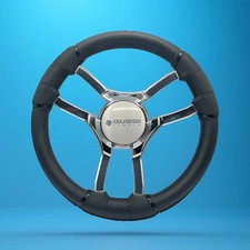 Malera Boat Steering Wheel Chrome Spokes | Gussi Italia picture