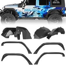 4x Tube Style Fender Flares Trim or 4x Inner Liners for 07-18 Jeep Wrangler JK picture