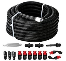AN6 6AN PTFE LS Swap EFI Fuel Line Fitting Kit with 25FT Hose and 15 Fitting E85 picture