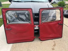 Set of 2 - HMMWV Humvee M998 M0138 Driver & Passenger Soft Door Doors - RED picture