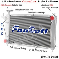 4 Row Aluminum Radiator Fit 1994/1995/1996 Ford Mustang 3.8L&5.0L AT picture