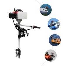 HANGKAI 4 Stroke 4hp Outboard Motor Kayak Boat Engine Motor Outboard Air Cooling picture