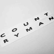 3d ABS Black Car Letters Countryman Trunk Emblem Badge Decal For Mini Cooper picture