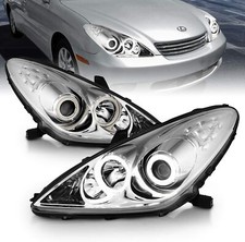 FOR 04-06 LEXUS ES330 OE STYLE CHROME HOUSING LED DRL HALO PROJECTOR HEADLIGHTS picture