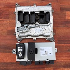12-17 BMW X3 2.0L N20 ECU DME / CAS4 Theft Locking Module / LOCK Cylinder W/ KEY picture