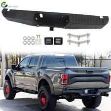 Steel Rear Bumper Assembly Fit For 2015-2020 Ford F-150 Black  W/ Park & Tow picture