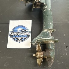 Vintage Elgin 7.5HP Outboard Lower Unit Midsection Transom Clamp Prop West Bend picture