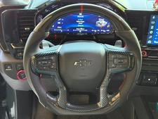 Carbon Fiber Steering Wheel for Chevrolet Silverado 1500 ZR2 w/Heated USA Stock picture