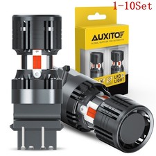 AUXITO 3157 3156 Switchback LED Turn Signal Lights Anti Hyper Flash Red 1-10Set picture