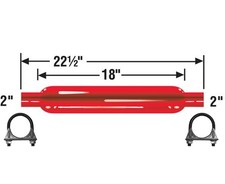 Cherry Bomb 87507CB Muffler 22.5 inch OAL, 18 in Body 2.0