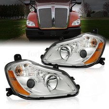 Fit For 2013-2021 Kenworth T680 Headlights Headlamp Pair Replacement Left&Right picture