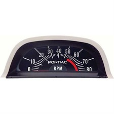 OER 6468971 68 Fits Pontiac Hood Tachometer 5500 Red Line picture