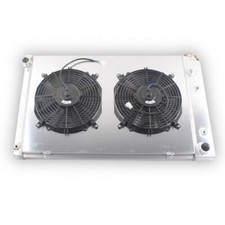 3Row Radiator+Shroud+2*Fan For 1973-1987 Chevy C/K Pickup Trucks/ 81-91 GM Truck picture