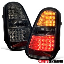 Smoke Fits 2005-2006 Mini Cooper S Rear LED Tail Lights Brake Lamps Left+Right picture