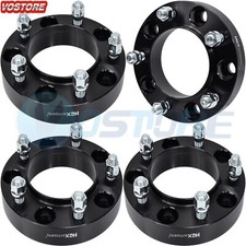 (4) 1.25'' 5 Lug Hubcentric Black Wheel Spacers Adapters 5x150 for Toyota Tundra picture