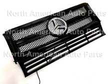 G63 Grille G-Class W463 G-Wagon All Black G500 Illuminated LED Chrome picture
