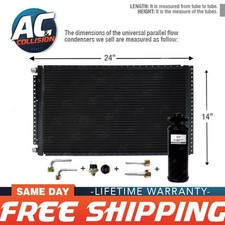 CNFP1424KT Kit A/C Universal Condenser Parallel Flow 14 x 24 with Receiver Drier picture