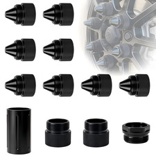 12Pcs 1.375''X24 Aluminum Alloy Black Cone Shaped Parts for Sealed End Cap picture