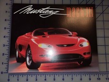 1993 Ford Mustang Mach III Brochure Sheet Prototype Concept  picture