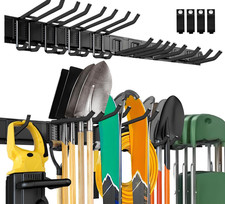 64'' Garage Tool Organizer Wall Mount, 18 PCS Adjustable Garden Tool Hanger picture