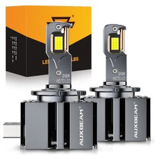 AUXBEAM 6500K D1S D1C D1R HID Replace Headlight LED Bulbs Canbus Super Bright 2X picture