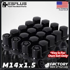 24 Pc Ford OEM Cone Wheel Lock Black M14x1.5 Fit2015-2025 Expedition/F150/Lobo picture