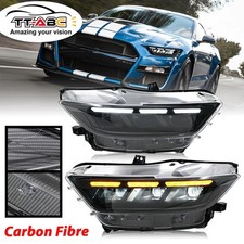 TT-ABC Pair LED Headlights For Ford Mustang 2015-2017 Head Front Lamps Animation picture