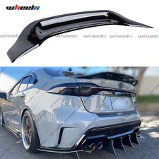 GLOSSY BLACK R STYLE HIGHKICK TRUNK SPOILER FOR 2020-26 TOYOTA COROLLA 4DR SEDAN picture