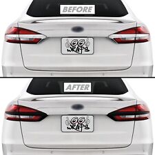Chrome Delete Blackout Overlay for 2019-20 Ford Fusion Rear Trunk Light Trim  picture
