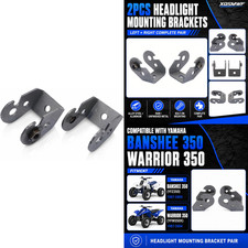 Yamaha ATV Headlight Mounting Brackets Alloy Steel Pair for Banshee YFZ350 picture
