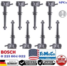 ✅GENUINE 8x Ignition Coils For 2010-2013 LAND ROVER & JAGUAR 5.0L V8 #0221604022 picture