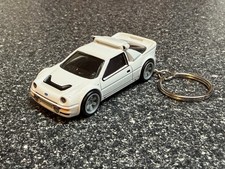 Ford RS200 RS 200 Keychain White Premium Hot Wheels Matchbox picture