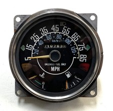 Jeep CJ Speedometer Odometer CJ5 CJ7 CJ8 Fuel Temperature Gauge 85 mph 110,763 picture