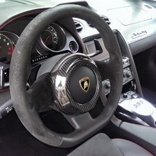 Fits Lamborghini Gallardo 04-14 Carbon Fiber Steering Wheel Center Cover picture