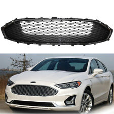 Fits For 2019 2020 Ford Fusion Front Bumper Grille Replacement Glossy Black Mesh picture