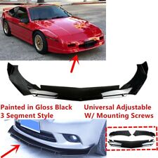 Add-on Universal For 1984-1988 Pontiac Fiero GT Black Front Bumper Lip Splitter picture