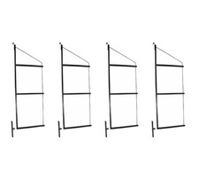 4Pk 3 Tier Shipping Container Shelving Bracket 24