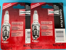 GENUINE CHAMPION RC12YC SPARK PLUG COPPER PLUS PACKAGE OF 2 (Total 4 Spark Plugs picture