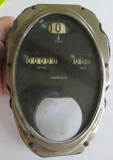 1920's 30's Oval Stewart Warner Speedometer Odometer Car Clock Hole          B41 picture
