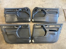1986-1994 BMW 7 Series E32 Door Card Black Trim Panel Interior Set of 4 OE #816M picture