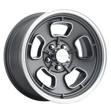 VISION 148 Shift 15X8 5X127 Offset -19 Satin Grey Machined Face/Lip (Qty of 1) picture