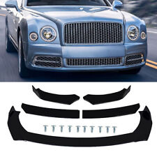 For Bentley Mulsanne Front Bumper Chin Lip Splitter Spoiler Body Kit Gloss Black picture