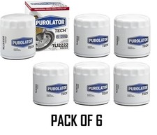 6 pc Purolator TECH TL12222 Engine Oil Filters for XG10060 X2222 WPH500 st picture