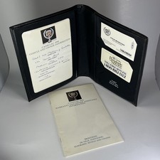 Vintage 1990 Cadillac Owner Warranty Portfolio Case Brougham DeVille Leather picture