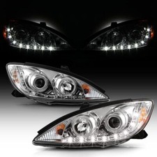 For 2002-2006 Toyota Camry LED DRL Running Chrome Housing Projector Headlights picture