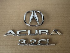 🟦FREE SHIPPING OEM 1999 2001 2002 2003 ACURA 3.2CL REAR TRUNK EMBLEM BADGE Set picture