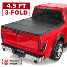 4.5FT/4.6FT Tri-Fold Hard Solid Bed Tonneau Cover For 2022-2026 Ford Maverick picture