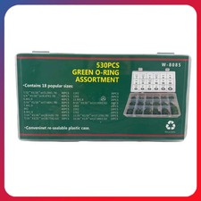 NEW 530PCS FOR A/C Compressor 18 Sizes Green O-Rings Assortment Kit picture