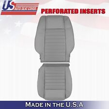 2005 to 2009 For Ford Mustang GT Front Driver Top & Bottom Leather Covers Gray picture